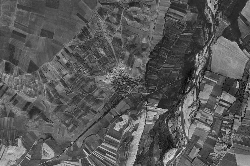 Ortofoto de 1956-1957 del núcleo de Hormilleja