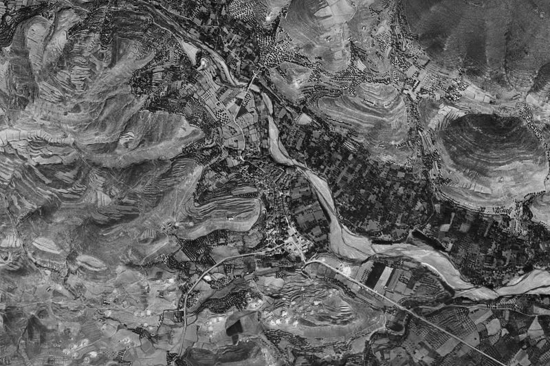 Ortofoto de 1956-1957 del núcleo de Igea