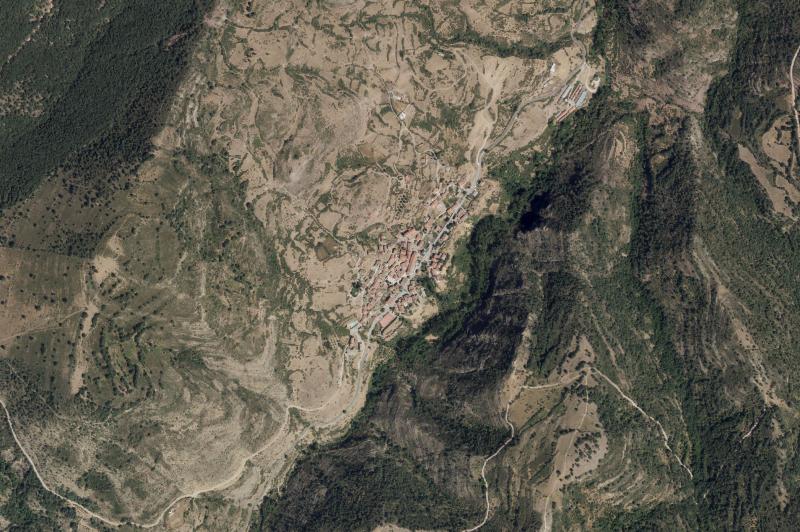 Ortofoto actual del núcleo de Laguna de Cameros