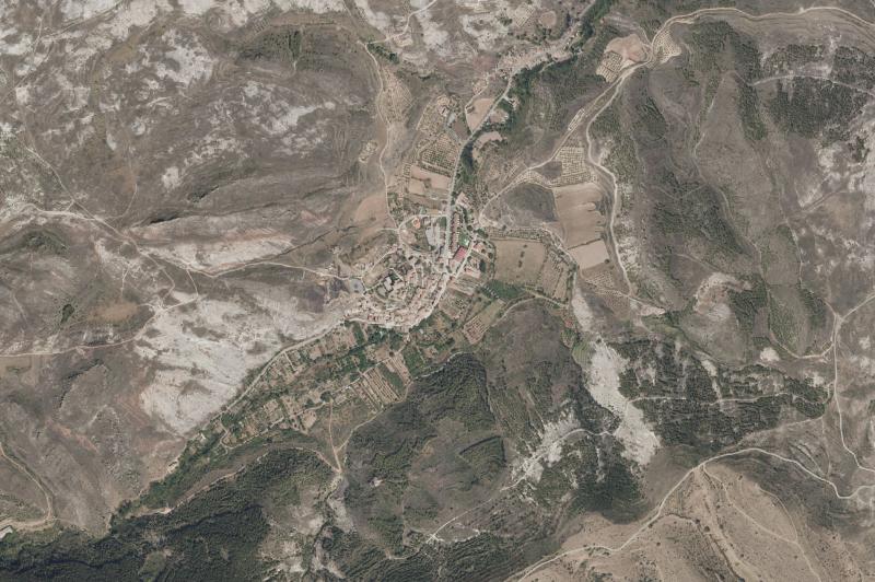 Ortofoto actual del núcleo de Lagunilla del Jubera