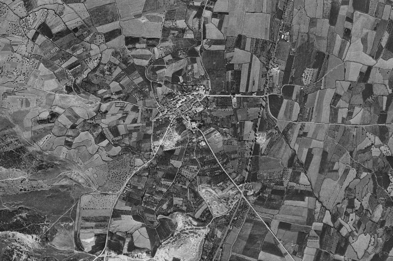 Ortofoto de 1956-1957 del núcleo de Lardero