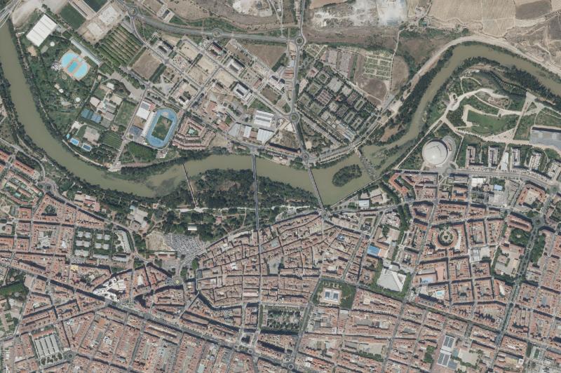 Ortofoto actual del núcleo de Logroño