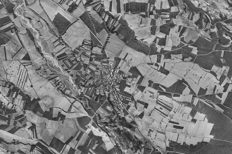 Ortofoto de 1956-1957 del núcleo de Manjarrés
