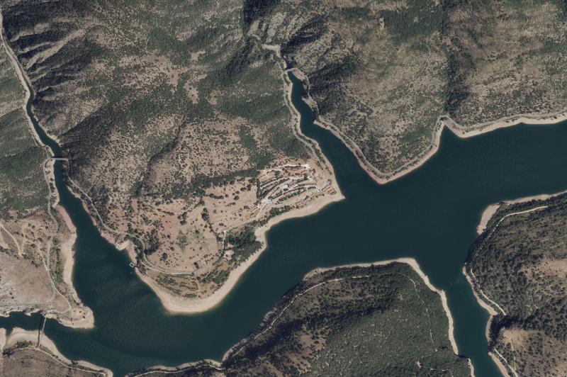 Ortofoto actual del núcleo de Mansilla de la Sierra