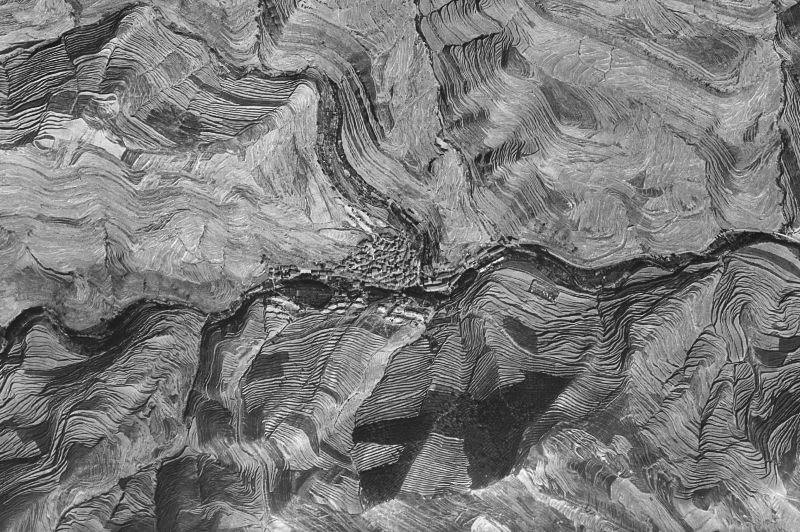 Ortofoto de 1956-1957 del núcleo de Munilla