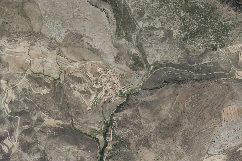 Ortofoto actual del núcleo de Muro de Aguas