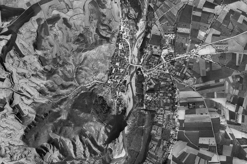 Ortofoto de 1956-1957 del núcleo de Nájera