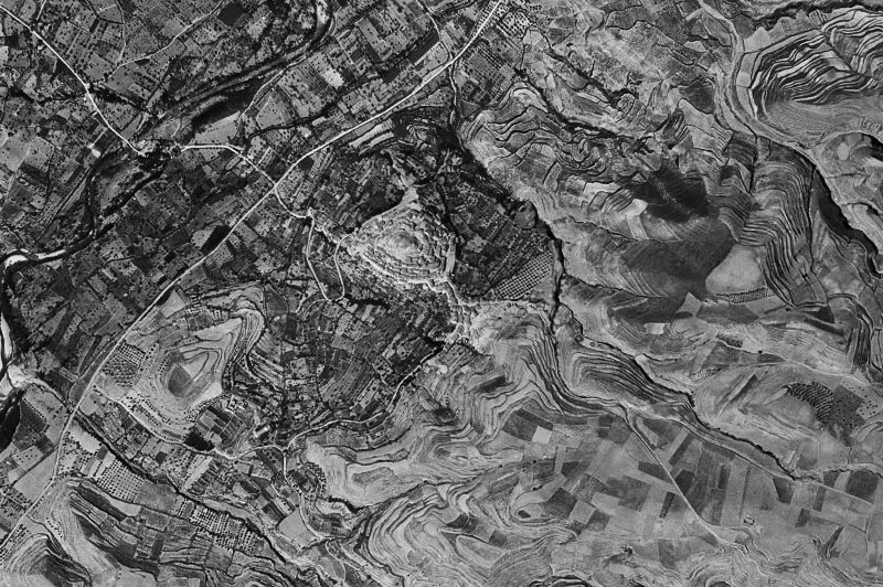 Ortofoto de 1956-1957 del núcleo de Nalda