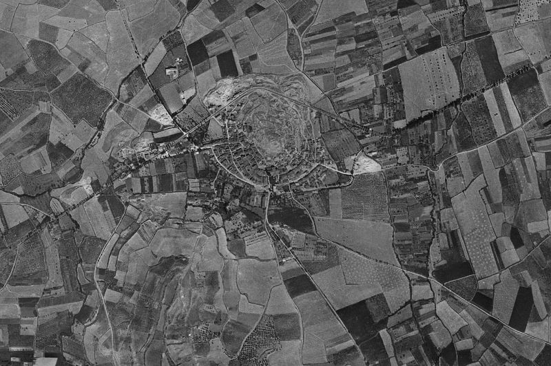Ortofoto de 1956-1957 del núcleo de Navarrete