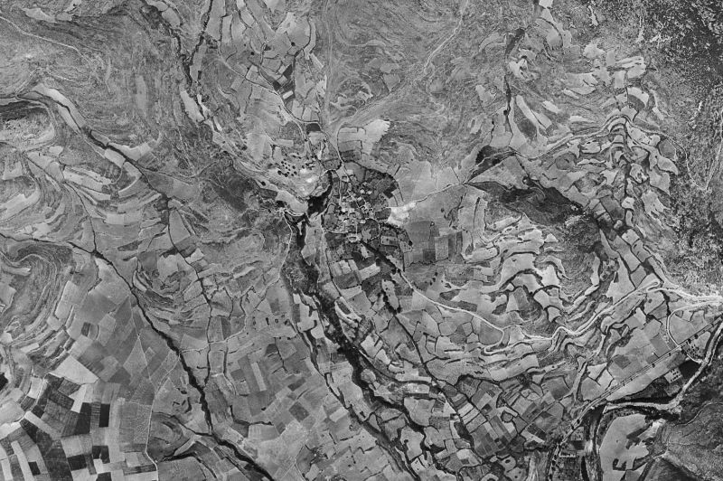 Ortofoto de 1956-1957 del núcleo de Nestares
