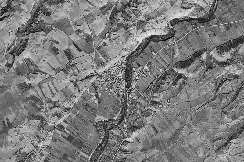 Ortofoto de 1956-1957 del núcleo de Ochánduri