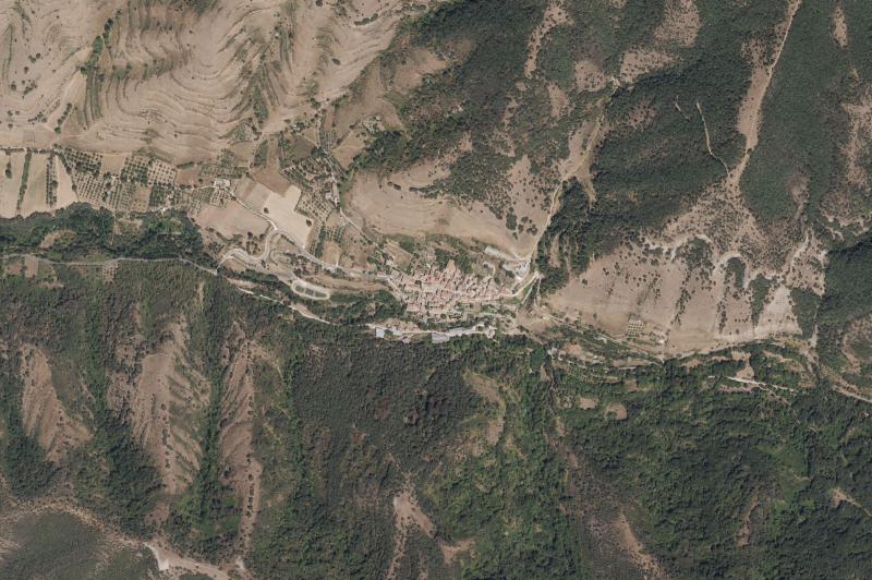 Ortofoto actual del núcleo de Pedroso