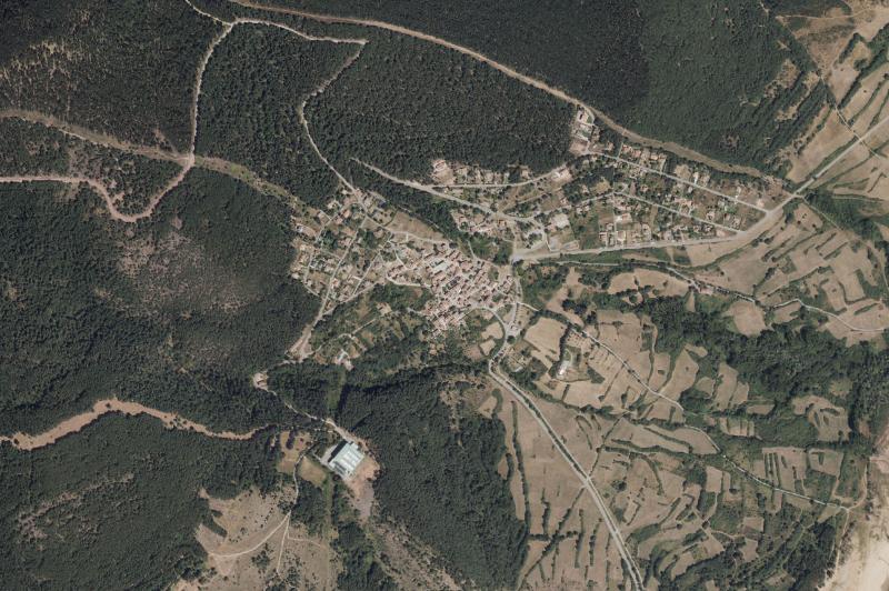 Ortofoto actual del núcleo de El Rasillo de Cameros