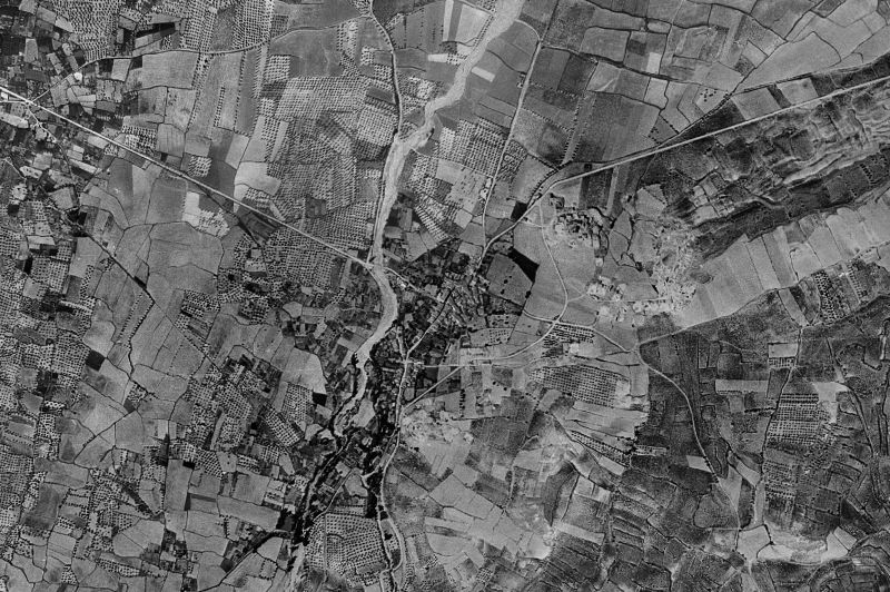Ortofoto de 1956-1957 del núcleo de El Redal