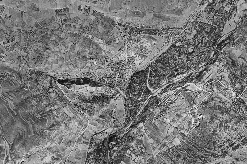 Ortofoto de 1956-1957 del núcleo de Ribafrecha
