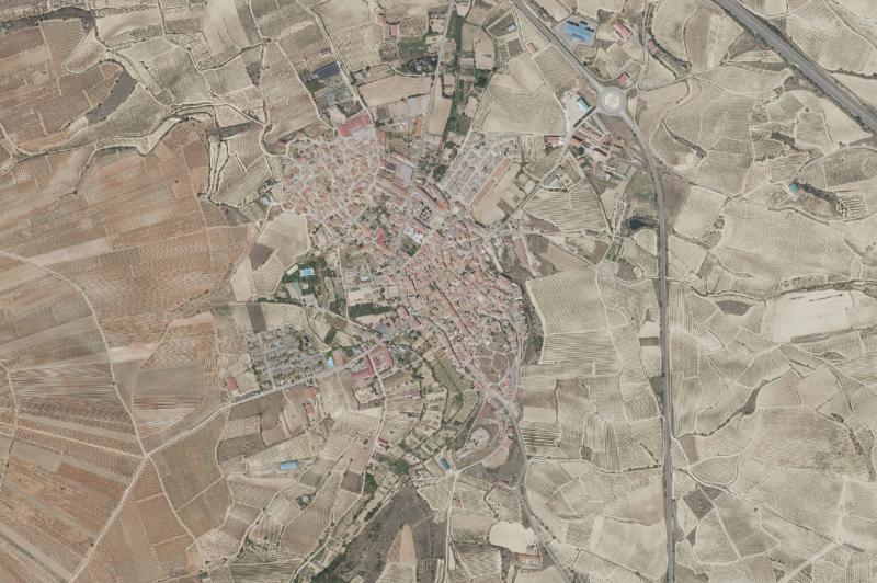 Ortofoto actual del núcleo de San Asensio
