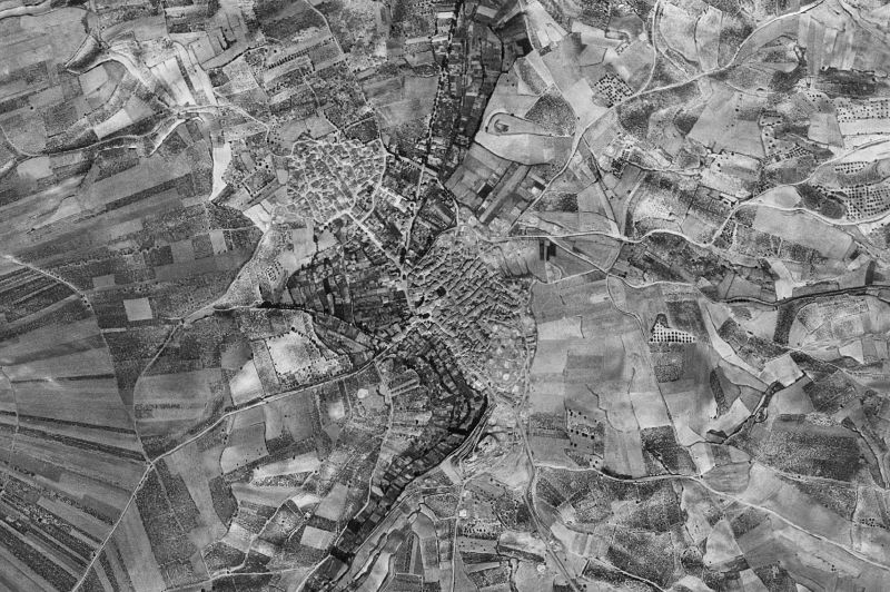 Ortofoto de 1956-1957 del núcleo de San Asensio