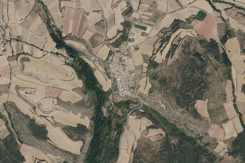 Ortofoto actual del núcleo de Santa Coloma