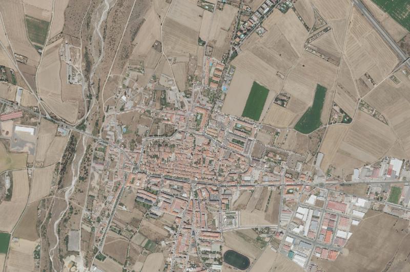 Ortofoto actual del núcleo de Santo Domingo de la Calzada