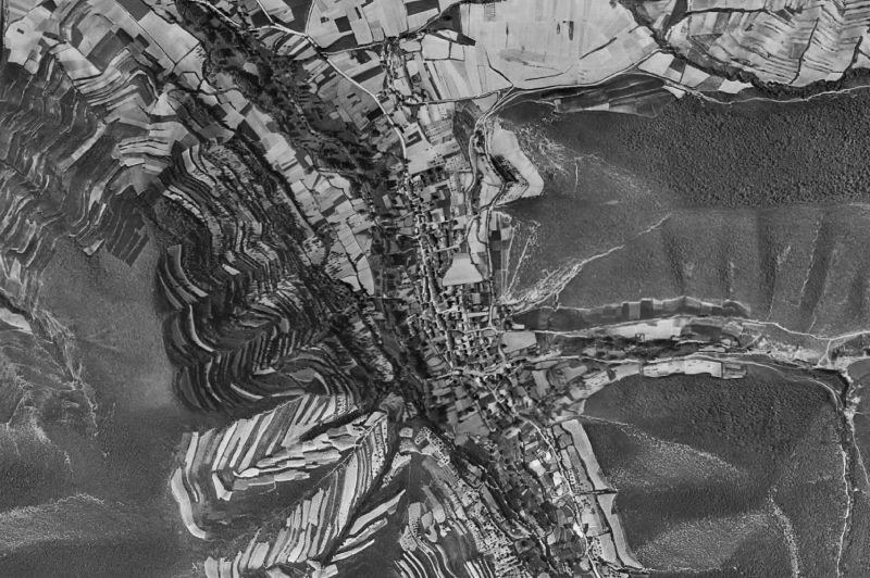 Ortofoto de 1956-1957 del núcleo de Santurdejo