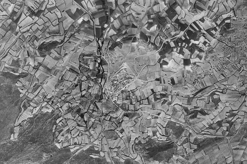 Ortofoto de 1956-1957 del núcleo de Sojuela