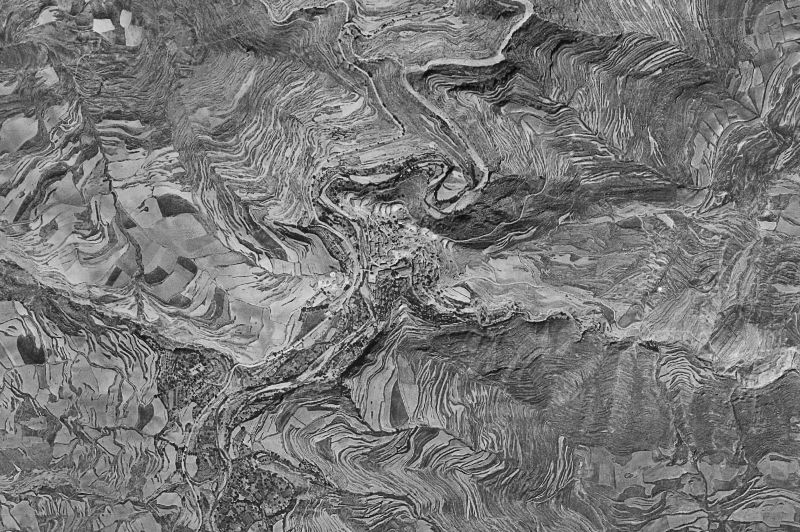 Ortofoto de 1956-1957 del núcleo de Soto en Cameros