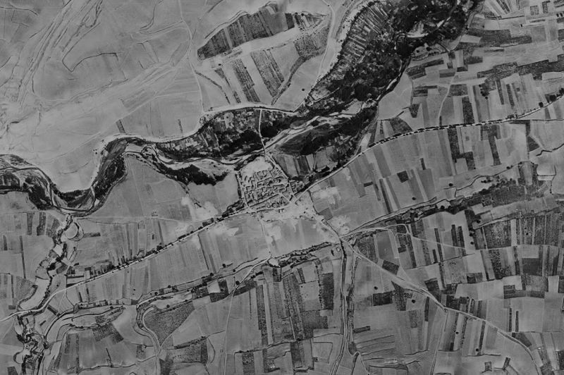 Ortofoto de 1956-1957 del núcleo de Tormantos