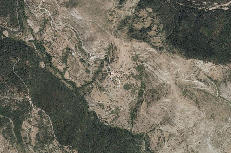 Ortofoto actual del núcleo de Torre en Cameros