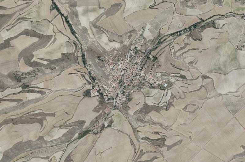 Ortofoto actual del núcleo de Treviana