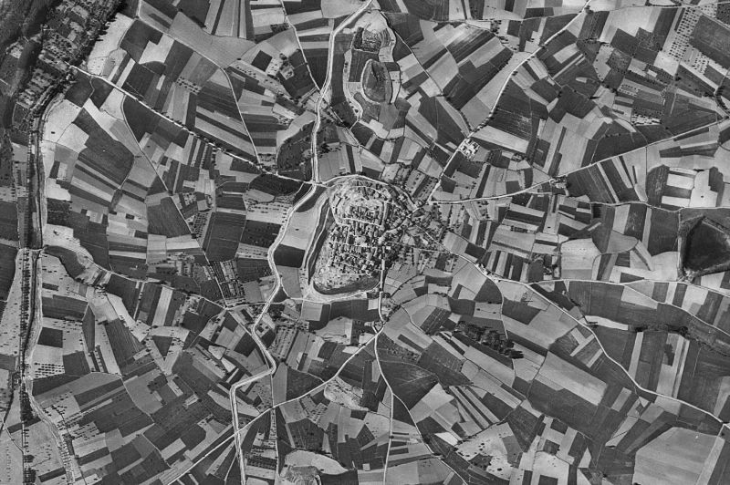 Ortofoto de 1956-1957 del núcleo de Tricio