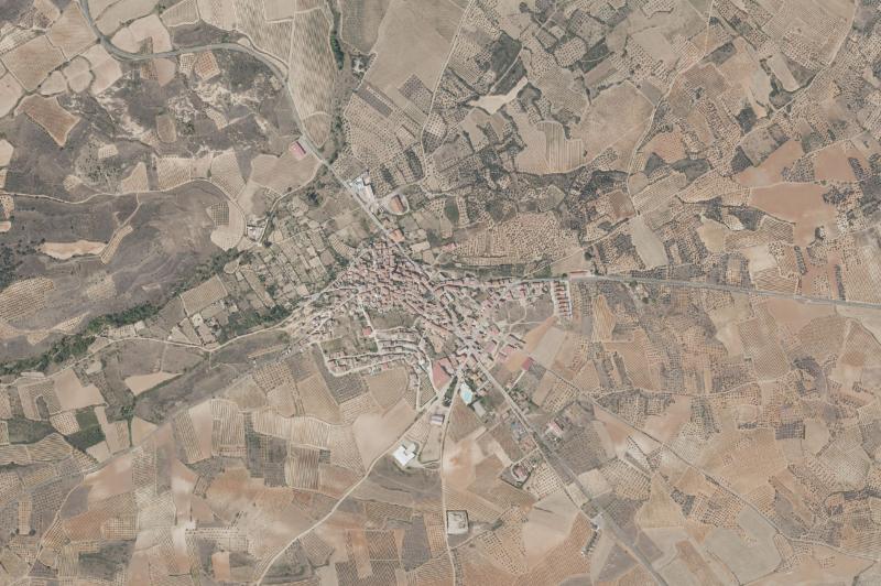 Ortofoto actual del núcleo de Tudelilla