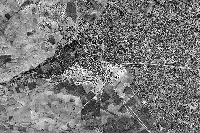 Ortofoto de 1956-1957 del núcleo de Tudelilla