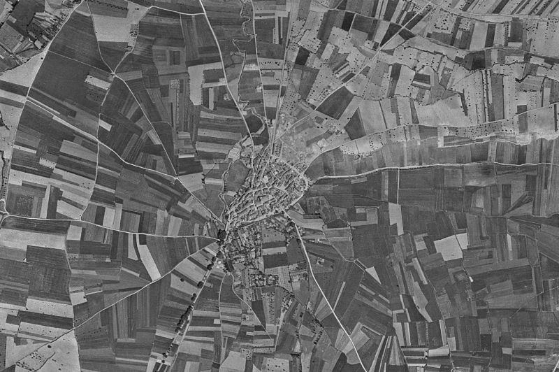 Ortofoto de 1956-1957 del núcleo de Uruñuela