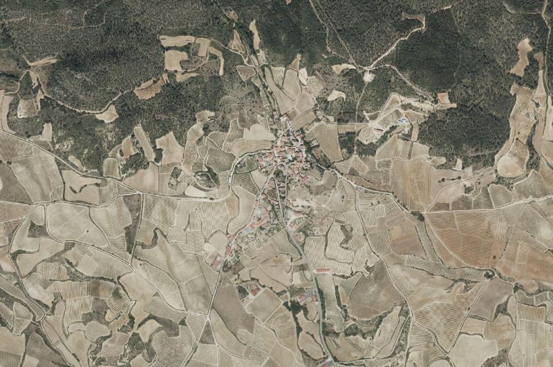Ortofoto actual del núcleo de Villalba de Rioja