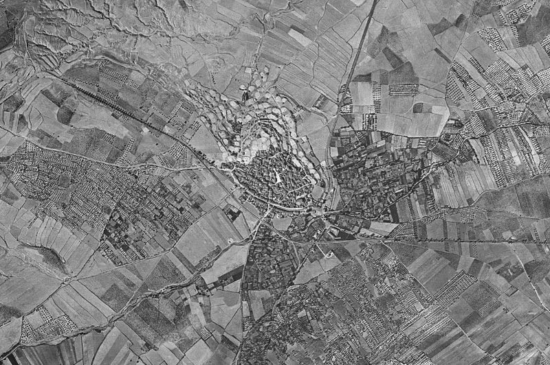 Ortofoto de 1956-1957 del núcleo de El Villar de Arnedo