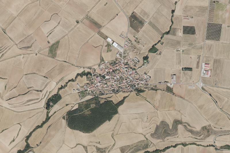Ortofoto actual del núcleo de Villar de Torre