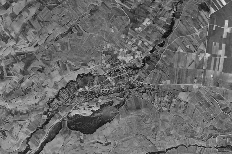 Ortofoto de 1956-1957 del núcleo de Villar de Torre
