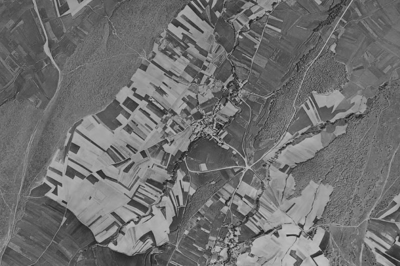 Ortofoto de 1956-1957 del núcleo de Villarta-Quintana