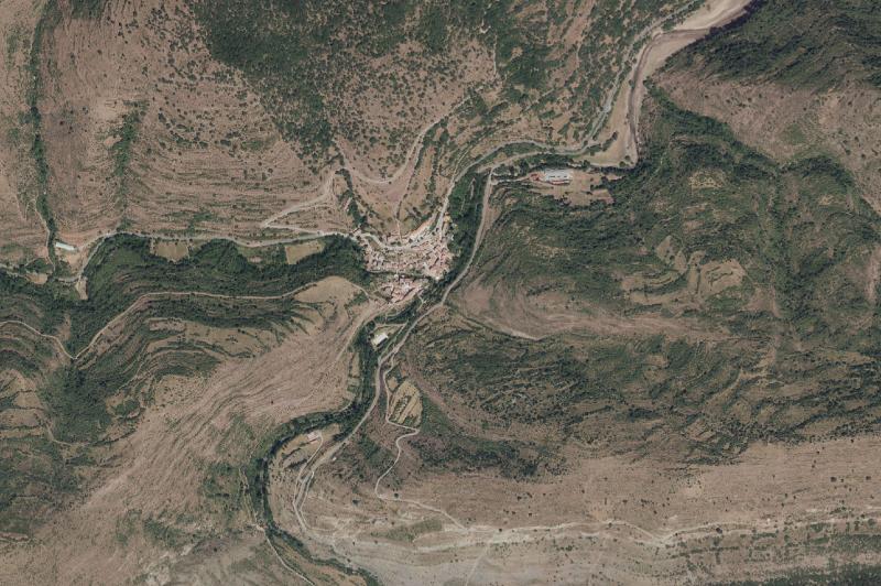 Ortofoto actual del núcleo de Villavelayo