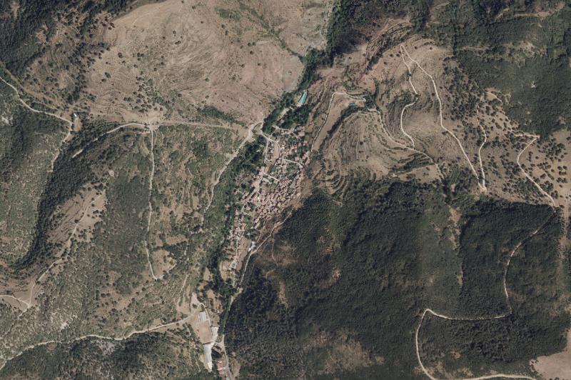 Ortofoto actual del núcleo de Viniegra de Abajo