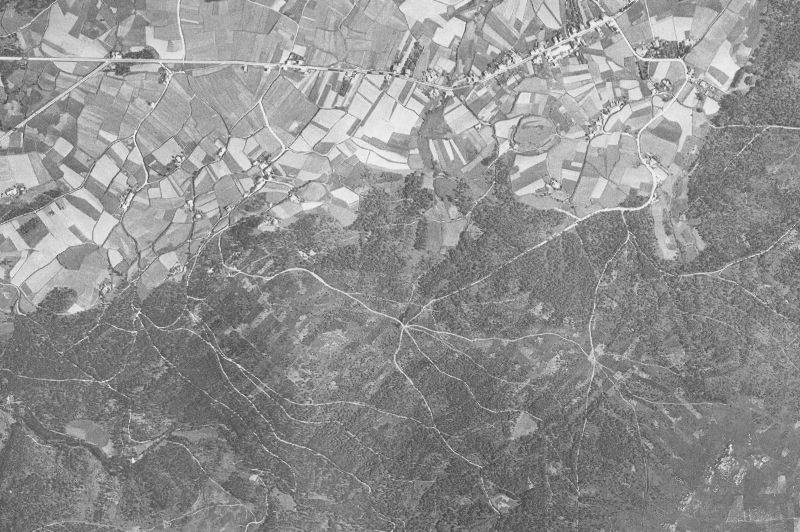 Ortofoto de 1956-1957 del núcleo de Barreiros
