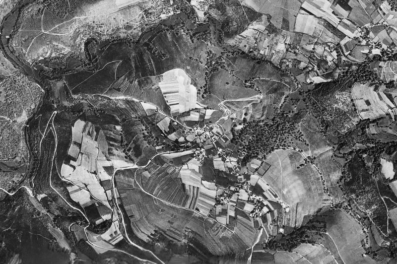 Ortofoto de 1956-1957 del núcleo de Cervantes