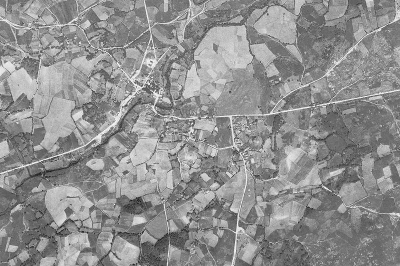 Ortofoto de 1956-1957 del núcleo de Friol