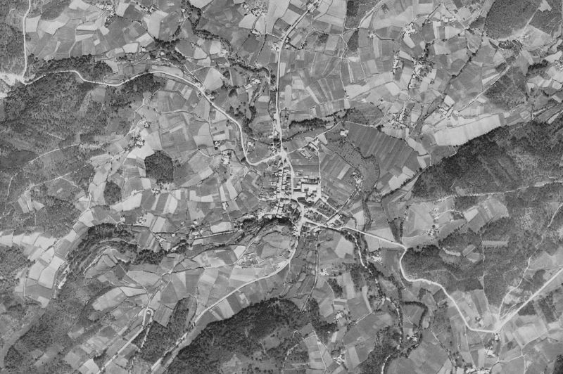 Ortofoto de 1956-1957 del núcleo de Lourenzá