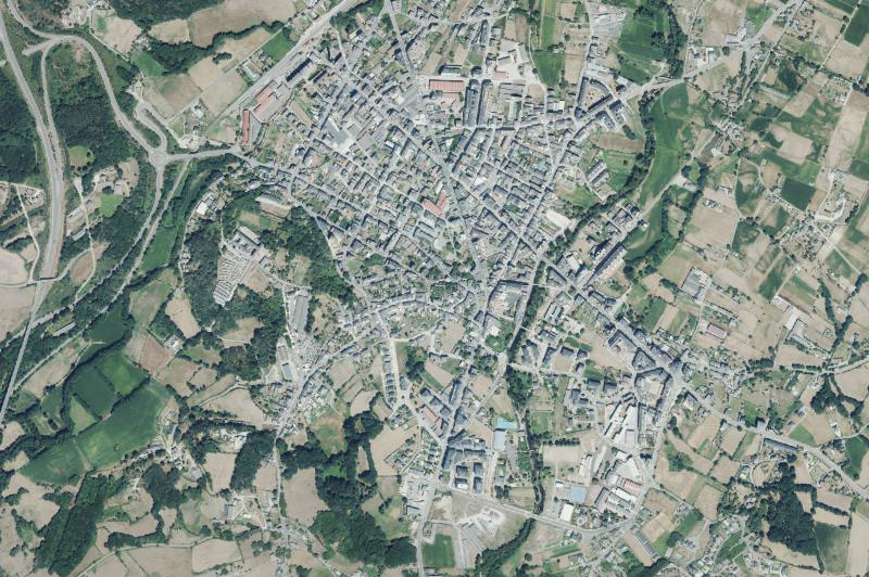 Ortofoto actual del núcleo de Sarria