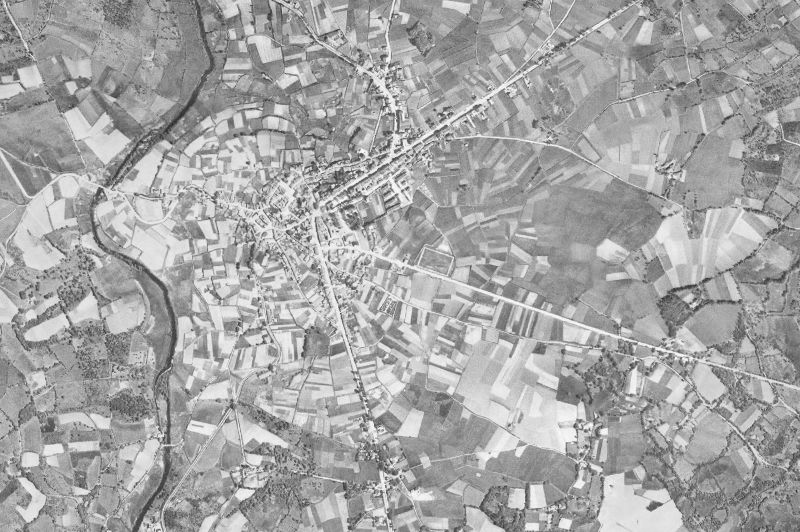 Ortofoto de 1956-1957 del núcleo de Vilalba