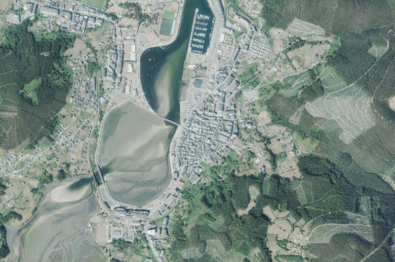Ortofoto actual del núcleo de Viveiro