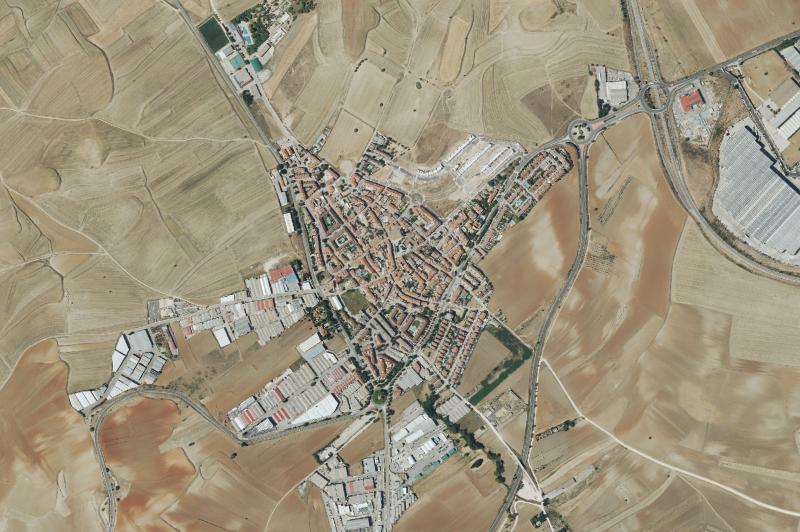 Ortofoto actual del núcleo de Ajalvir