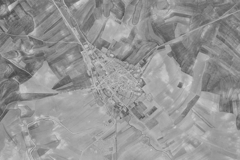 Ortofoto de 1956-1957 del núcleo de Ajalvir