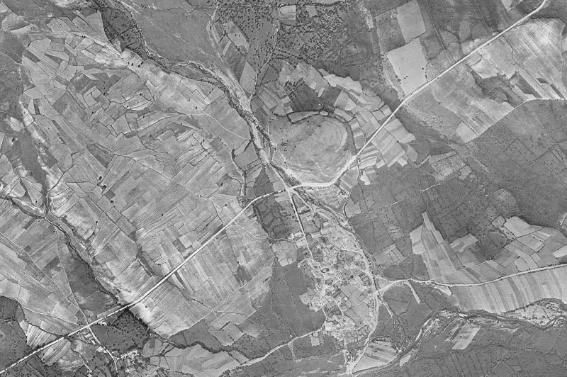 Ortofoto de 1956-1957 del núcleo de Alameda del Valle